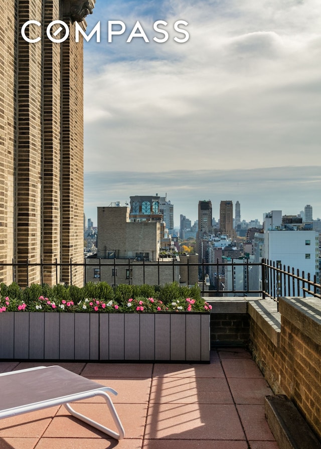 exterior space featuring a city view