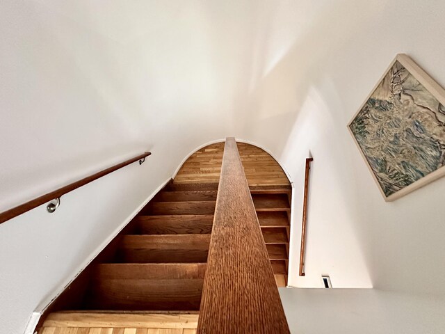 bedroom with light wood-type flooring