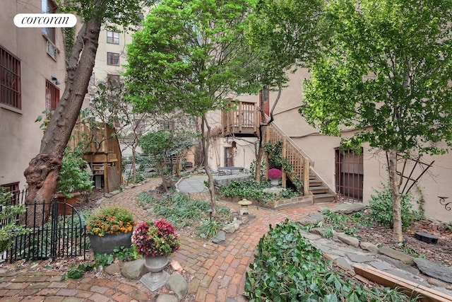 613 E 6th St Unit 5C, New York City, NY 10009 - view of yard with stairs