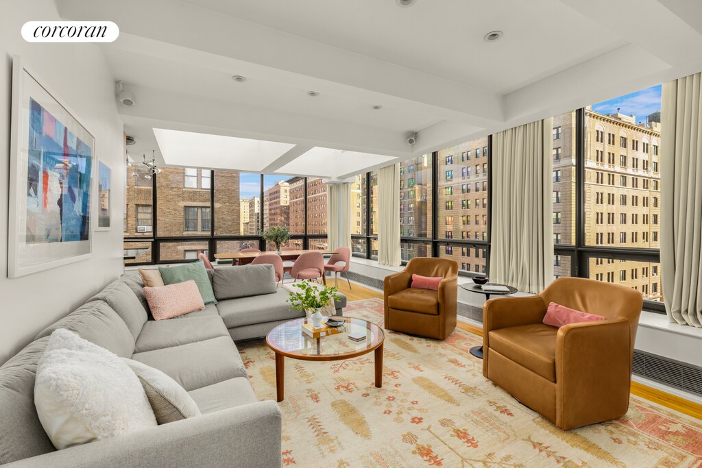 living room featuring hardwood / wood-style flooring