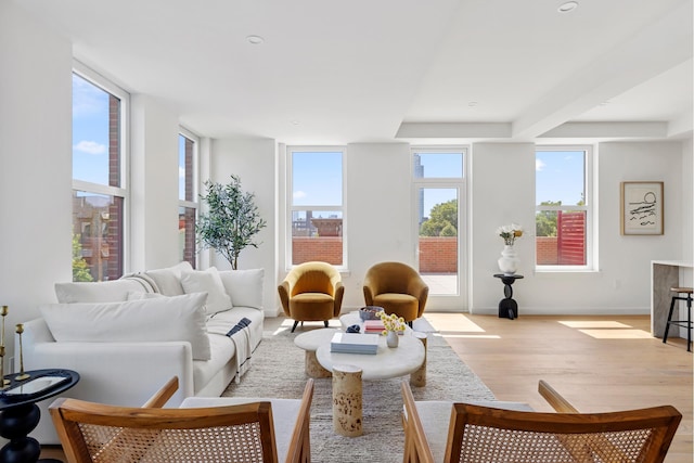 171 Calyer St Unit 4C, New York City, NY 11222 - living room with wood finished floors and baseboards