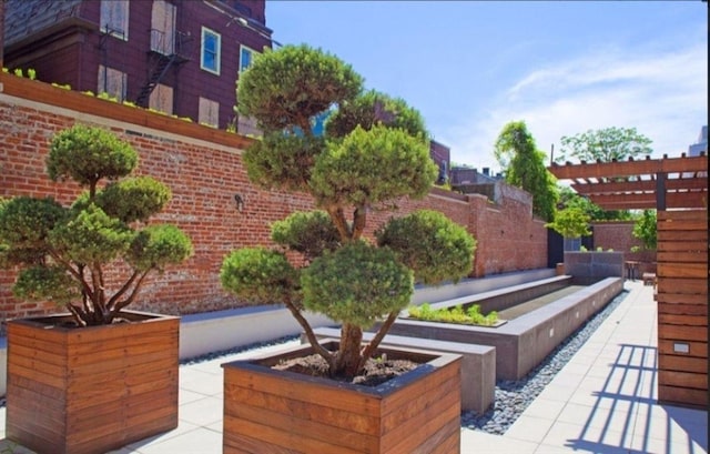 view of patio / terrace with a pergola