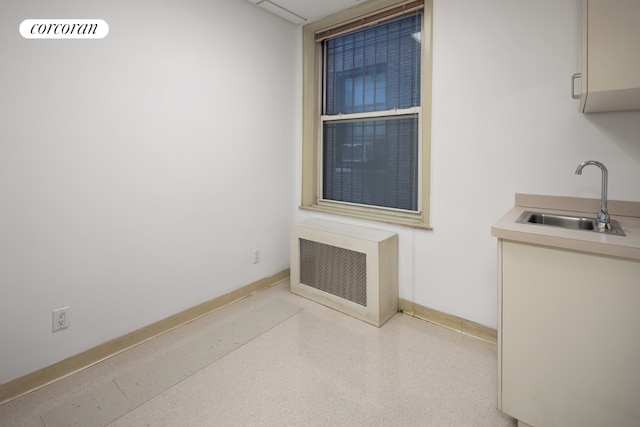 interior space featuring sink