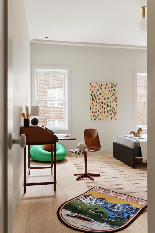 sitting room with hardwood / wood-style flooring