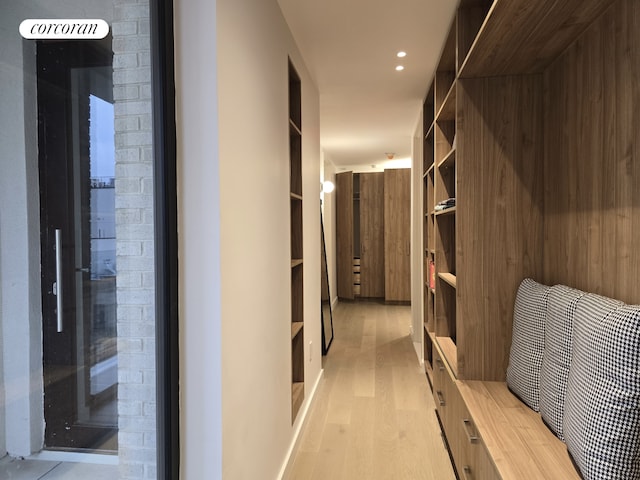 interior space with light wood-style floors