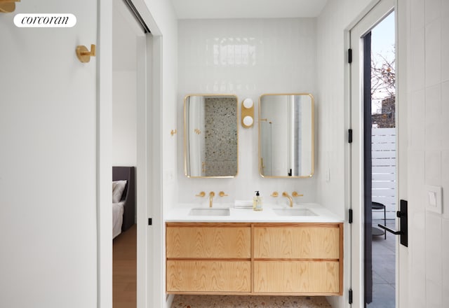 bathroom with vanity