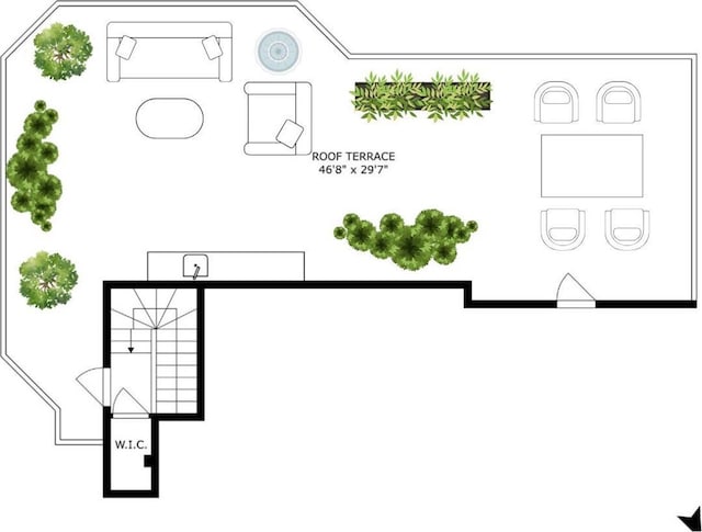 5 Tudor City Place Penthouse7, New York City, NY 10017 - floor plan / room layout