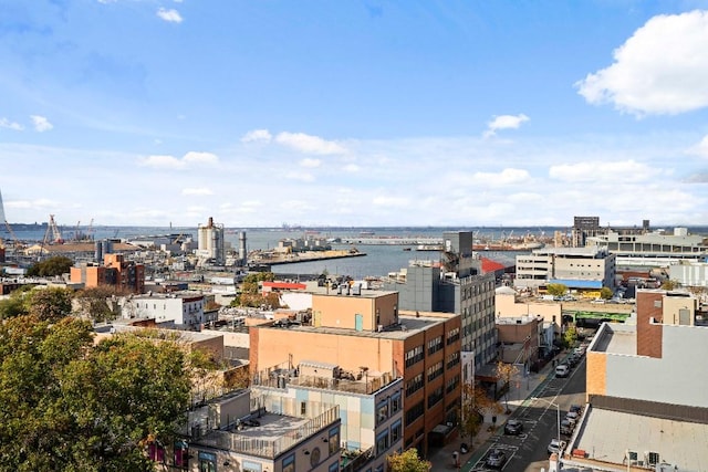 view of city featuring a water view