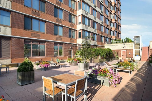 exterior space with a patio