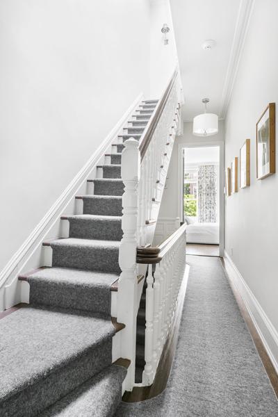 stairway with ornamental molding