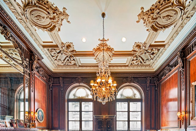 15 E 63rd St, New York City, NY 10065 - detailed view of a chandelier and crown molding