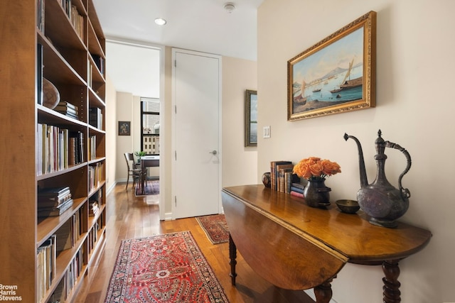 interior space featuring hardwood / wood-style floors