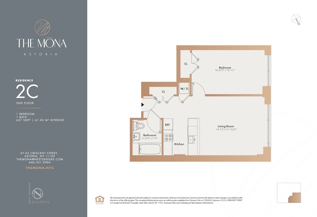 27-23 Crescent St Unit 2-C, New York City, NY 11102 - view of floor plan / room layout