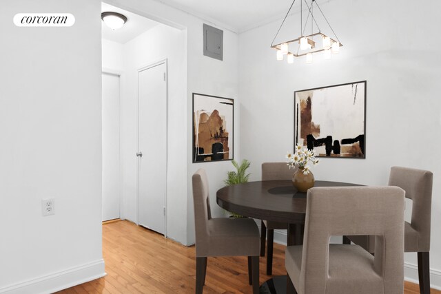 dining room featuring hardwood / wood-style floors