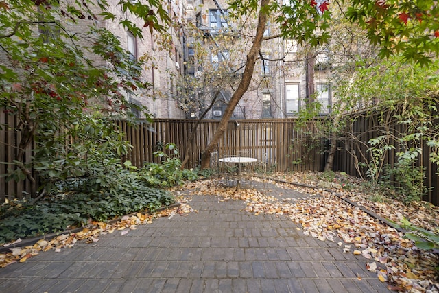 view of patio / terrace featuring a fenced backyard