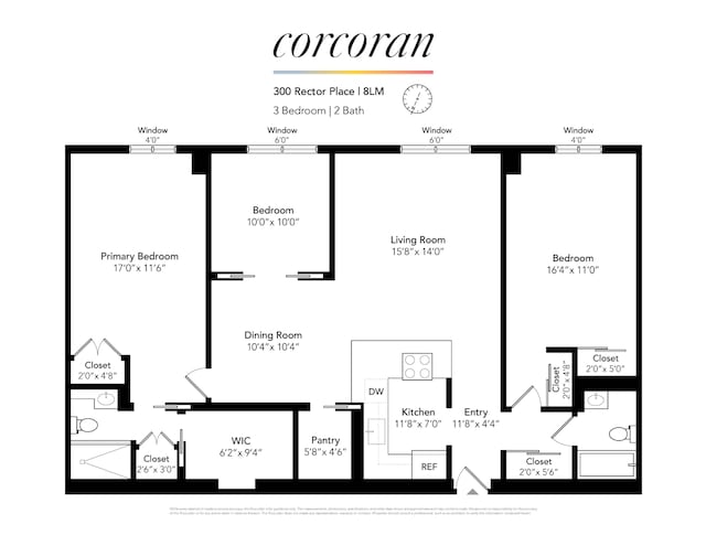 300 Rector Pl Unit 8Lm, New York City, NY 10280 - home floor plan