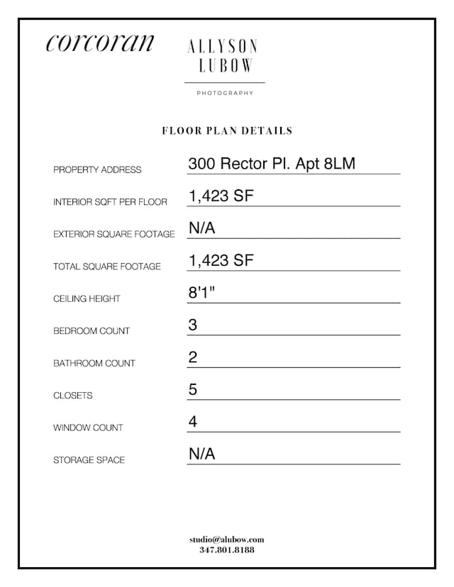300 Rector Pl Unit 8Lm, New York City, NY 10280 - view of miscellaneous document
