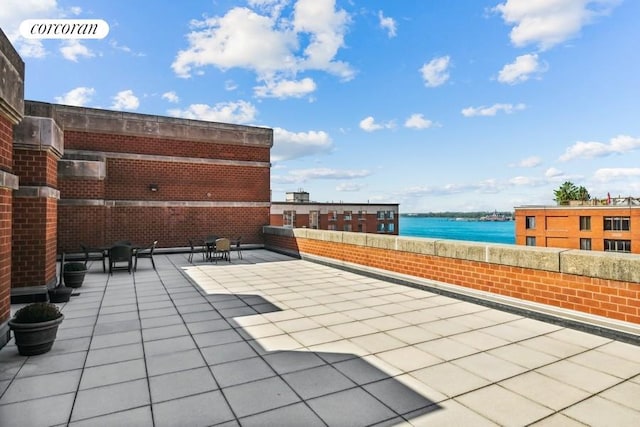 300 Rector Pl Unit 8Lm, New York City, NY 10280 - view of patio / terrace featuring a water view