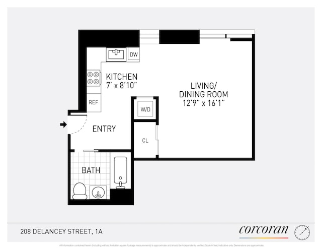 208 Delancey St Unit 1A, New York City, NY 10002 - home floor plan
