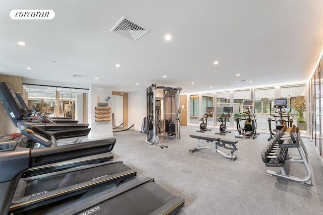 208 Delancey St Unit 1A, New York City, NY 10002 - workout area with recessed lighting