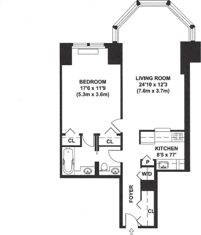 301 W 57th St Unit 40B, New York City, NY 10019 - floor plan / room layout