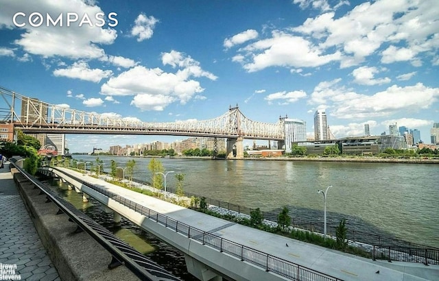 440 E 56th St Unit 8C, New York City, NY 10022 - water view featuring a notable bridge