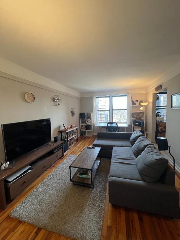 living room featuring hardwood / wood-style floors