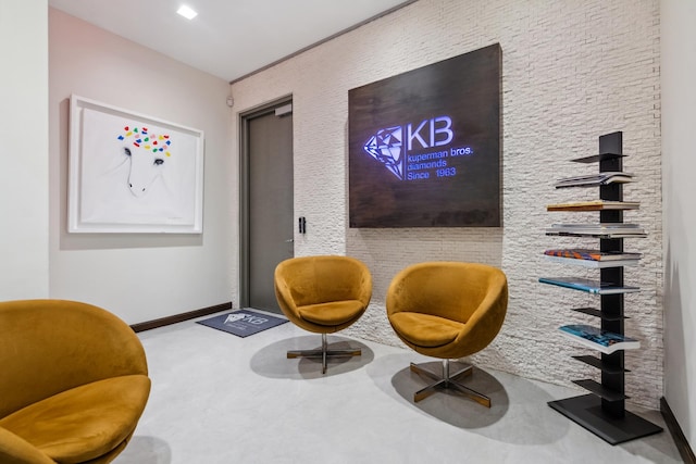 50 W 47th St Unit 1808, New York City, NY 10036 - living area with baseboards