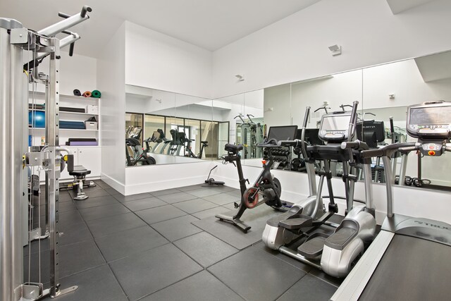 view of exercise room