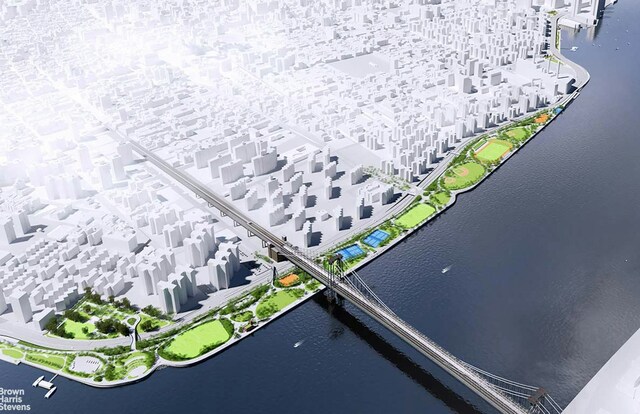 477 Fdr Dr Unit M1304, New York City, NY 10002 - aerial view of a large body of water