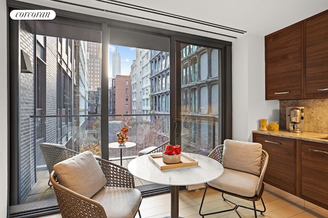 dining space featuring a wealth of natural light