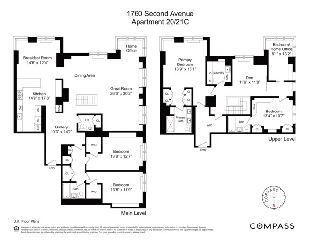 1760 2nd Ave Unit 20/21C, New York City, NY 10128 - room layout