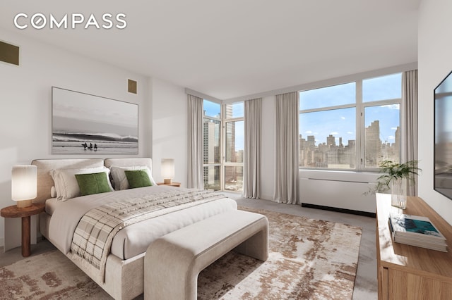 1760 2nd Ave Unit 20/21C, New York City, NY 10128 - bedroom with a view of skyline