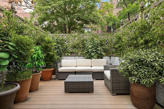 51 E 75th St, New York City, NY 10021 - deck with an outdoor hangout area