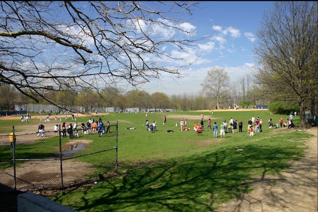 view of community featuring a yard