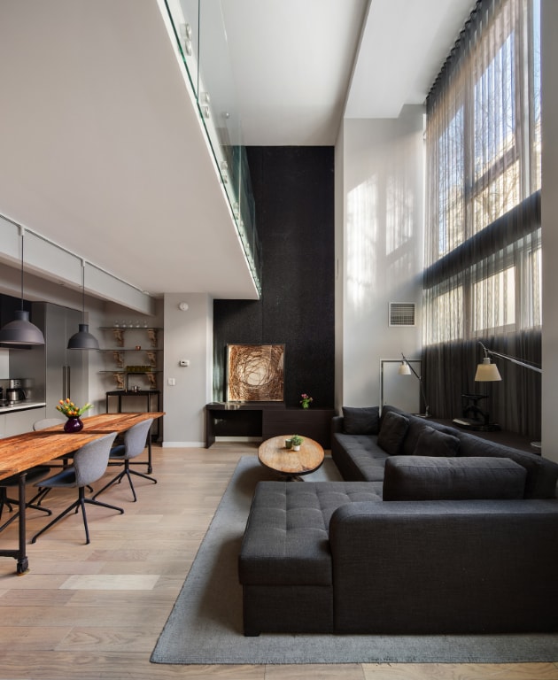 living room featuring hardwood / wood-style flooring