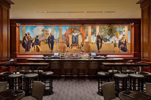 2 E 55th St Unit 901, New York City, NY 10022 - bar with dark carpet