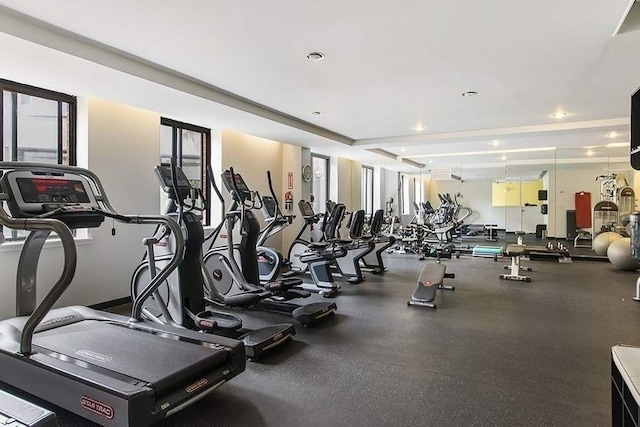 view of exercise room