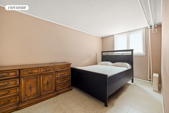 view of tiled bedroom