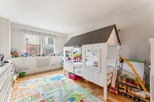 bedroom featuring visible vents