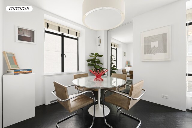 dining area featuring plenty of natural light