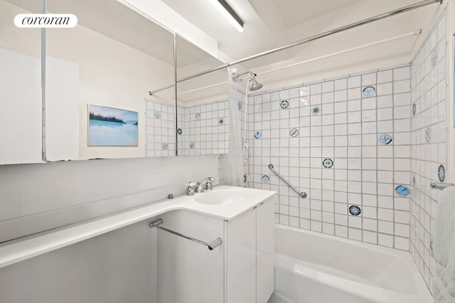 145 E 15th St Unit 8R, New York City, NY 10003 - bathroom featuring vanity and bathtub / shower combination