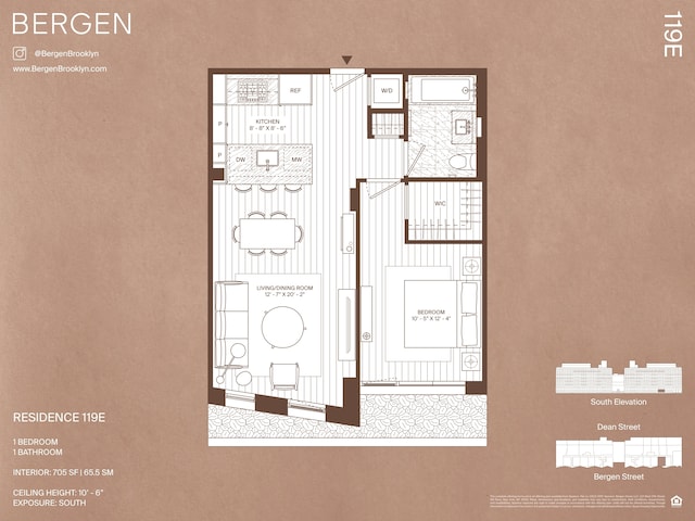 323 Bergen St Unit 119E, New York City, NY 11217 - view of home floor plan
