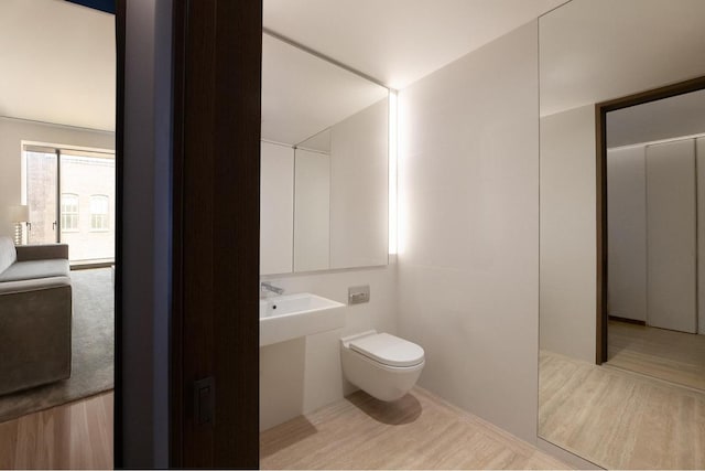 bathroom featuring sink and toilet