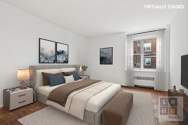 577 Grand St Unit F1904, New York City, NY 10002 - bedroom with radiator heating unit