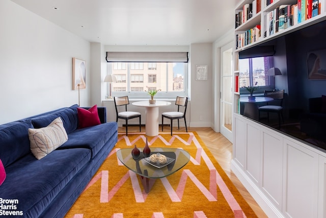 living area with a wealth of natural light