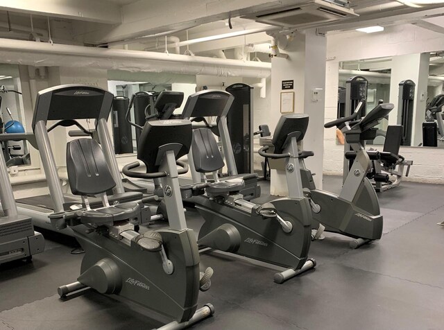 view of exercise room