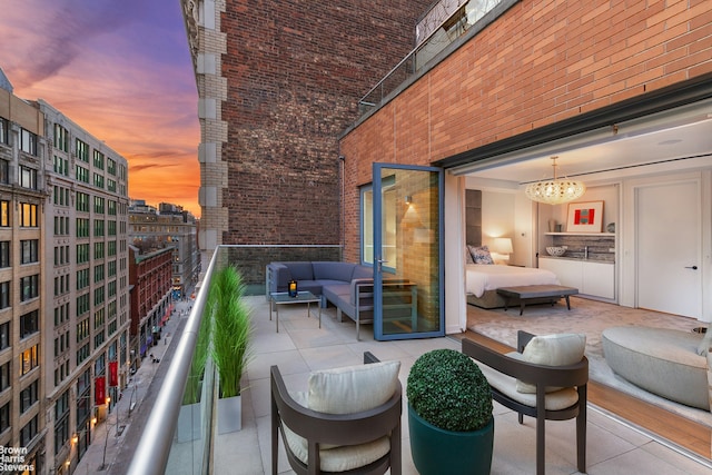 balcony featuring outdoor lounge area