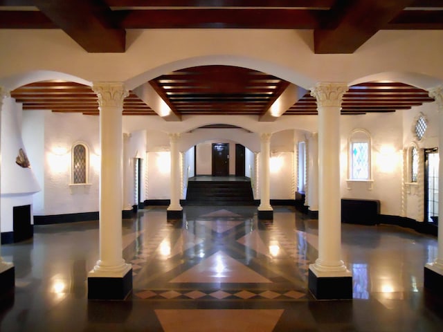83-10 35th Ave Unit 2V, New York City, NY 11372 - building lobby featuring beam ceiling