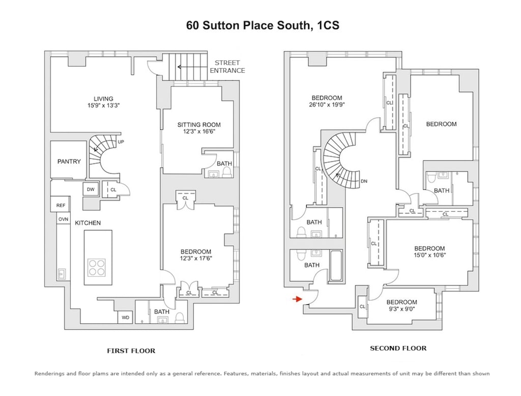 60 Sutton Pl S Unit 1C, New York City, NY 10022 - view of home floor plan